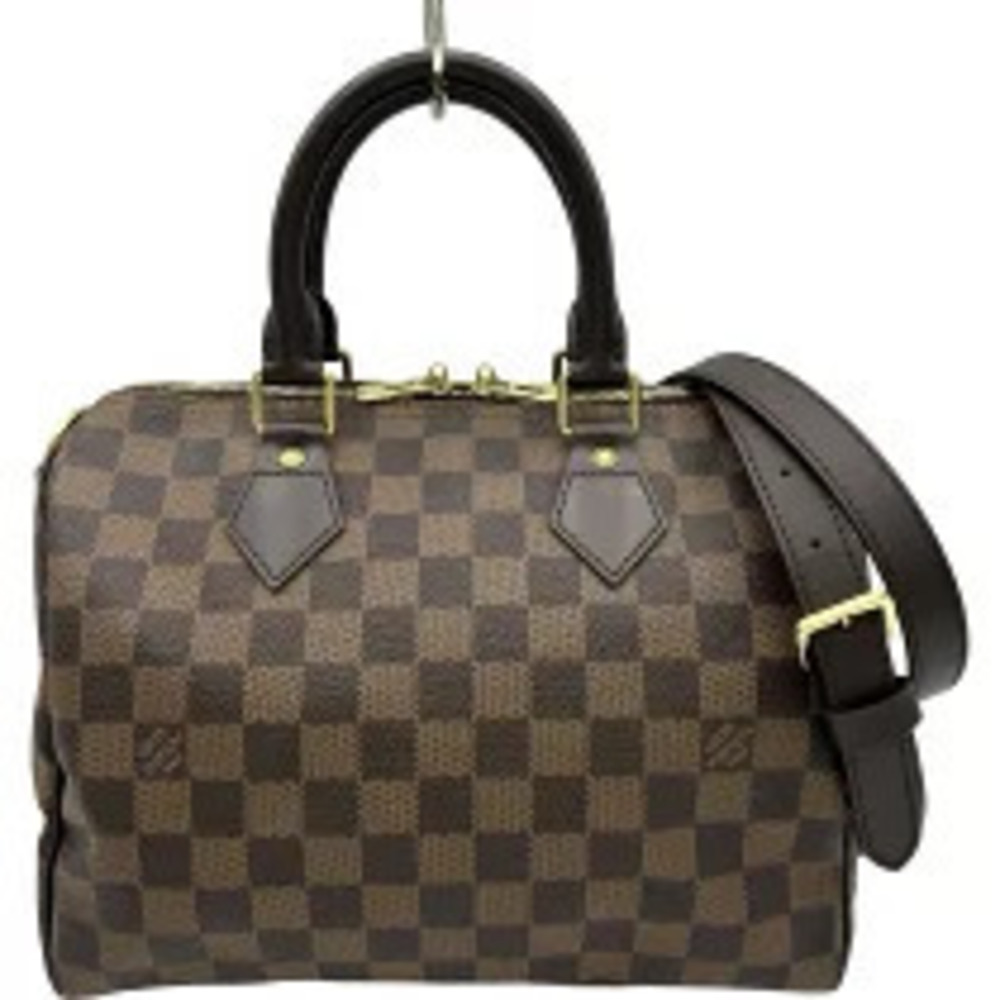 Louis Vuitton Speedy Bandouliere Brown Damier Canvas Boston Bag